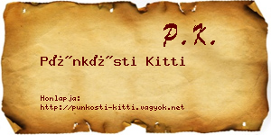 Pünkösti Kitti névjegykártya